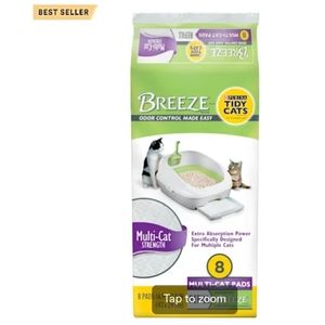 Tidy Cats Breeze Multi-Cat Pads Refill Pack, Count of 8 by Tidy Cats
